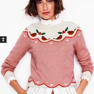 Boden Edie Fair Isle Sweater, Robin